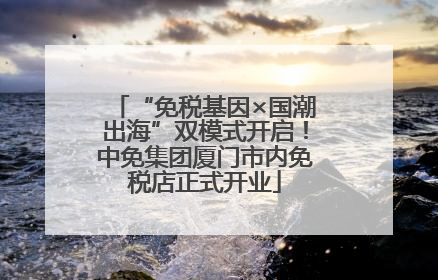 “免税基因×国潮出海”双模式开启！中免集团厦门市内免税店正式开业