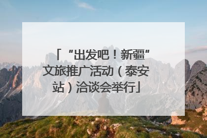 “出发吧！新疆”文旅推广活动（泰安站）洽谈会举行