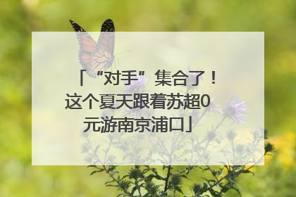 “对手”集合了！这个夏天跟着苏超0元游南京浦口