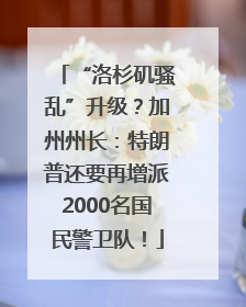 “洛杉矶骚乱”升级？加州州长：特朗普还要再增派2000名国民警卫队！