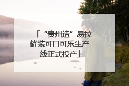 “贵州造”易拉罐装可口可乐生产线正式投产