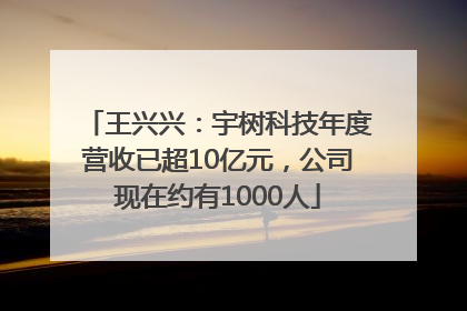 王兴兴：宇树科技年度营收已超10亿元，公司现在约有1000人