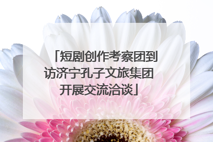 短剧创作考察团到访济宁孔子文旅集团开展交流洽谈