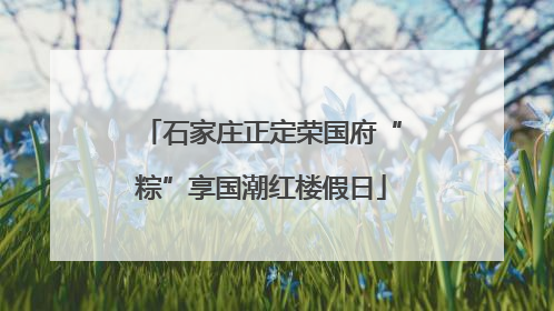 石家庄正定荣国府“粽”享国潮红楼假日