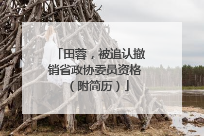 田蓉，被追认撤销省政协委员资格（附简历）