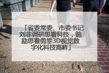 省委常委、市委书记刘非调研思看科技，勉励思看勇攀3D视觉数字化科技高峰