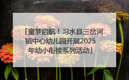 童梦启航！习水县三岔河镇中心幼儿园开展2025年幼小衔接系列活动