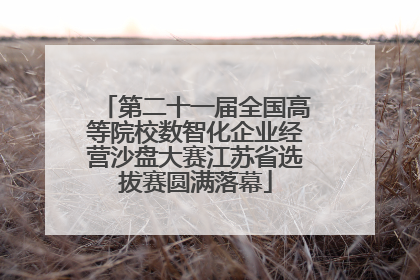 第二十一届全国高等院校数智化企业经营沙盘大赛江苏省选拔赛圆满落幕
