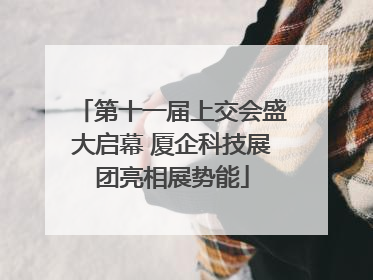 第十一届上交会盛大启幕 厦企科技展团亮相展势能
