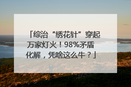 综治“绣花针”穿起万家灯火！98%矛盾化解，凭啥这么牛？