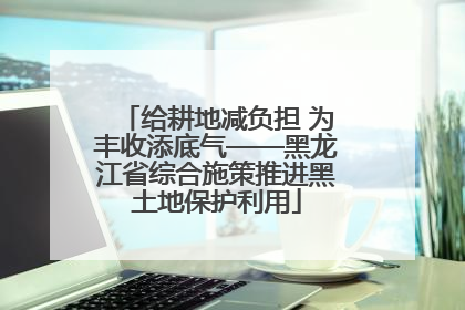 给耕地减负担 为丰收添底气——黑龙江省综合施策推进黑土地保护利用