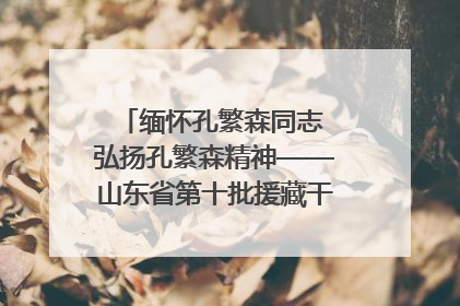 缅怀孔繁森同志 弘扬孔繁森精神——山东省第十批援藏干部人才清明节前到岗巴县开展党性教育