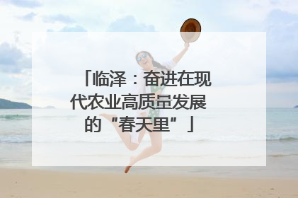 临泽：奋进在现代农业高质量发展的“春天里”