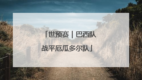 世预赛｜巴西队战平厄瓜多尔队