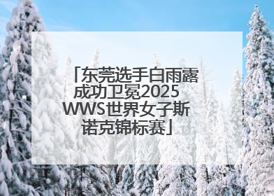 东莞选手白雨露成功卫冕2025WWS世界女子斯诺克锦标赛