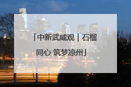 中新武威观｜石榴同心 筑梦凉州