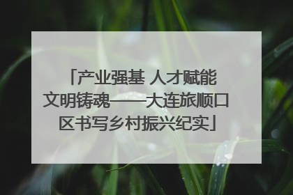 产业强基 人才赋能 文明铸魂——大连旅顺口区书写乡村振兴纪实