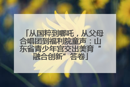 从国粹到哪吒，从父母合唱团到福利院童声：山东省青少年宫交出美育“融合创新”答卷