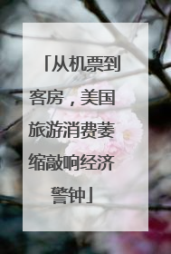 从机票到客房，美国旅游消费萎缩敲响经济警钟