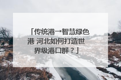 传统港→智慧绿色港 河北如何打造世界级港口群？