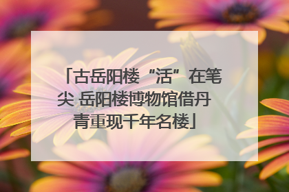 古岳阳楼“活”在笔尖 岳阳楼博物馆借丹青重现千年名楼