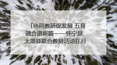 协同教研促发展 五育融合谱新篇——怀宁县、太湖县联合教研活动在月山镇中心学校成功举办