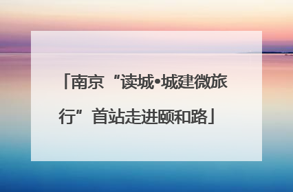 南京“读城•城建微旅行”首站走进颐和路