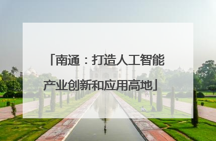 南通：打造人工智能产业创新和应用高地