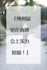 博州展馆在商博会上实力抢镜！