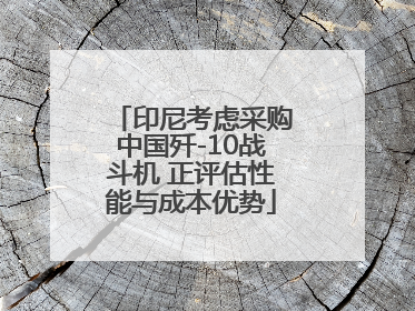 印尼考虑采购中国歼-10战斗机 正评估性能与成本优势