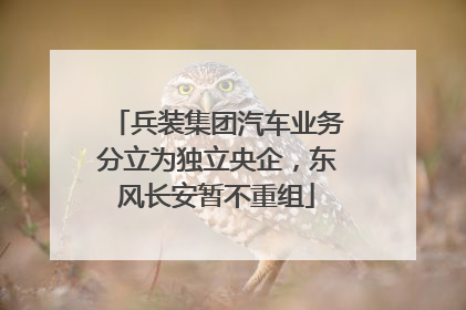 兵装集团汽车业务分立为独立央企，东风长安暂不重组