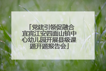 党建引领促融合 宜宾江安四面山镇中心幼儿园开展县级课题开题报告会
