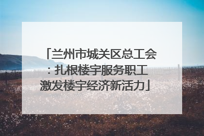 兰州市城关区总工会：扎根楼宇服务职工 激发楼宇经济新活力