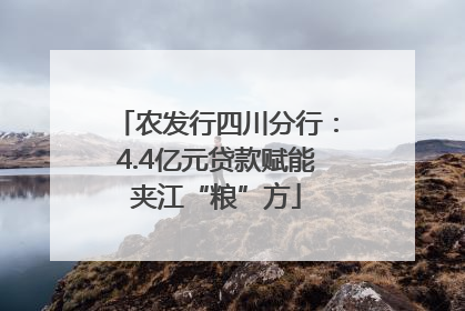 农发行四川分行：4.4亿元贷款赋能夹江“粮”方