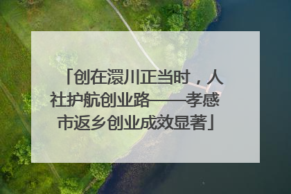 创在澴川正当时，人社护航创业路——孝感市返乡创业成效显著