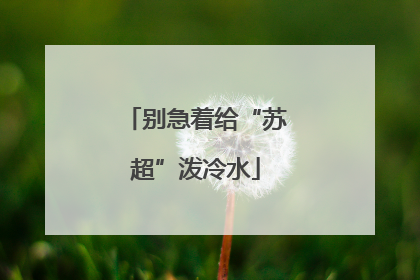 别急着给“苏超”泼冷水