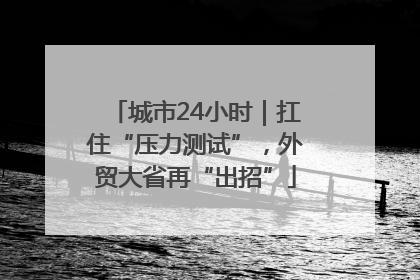 城市24小时｜扛住“压力测试”，外贸大省再“出招”