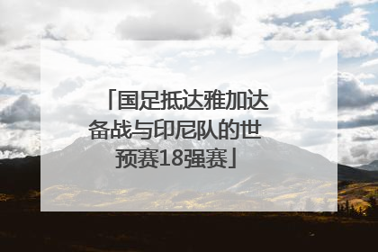 国足抵达雅加达备战与印尼队的世预赛18强赛