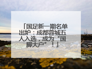 国足新一期名单出炉：成都蓉城五人入选，成为“国脚大户”！