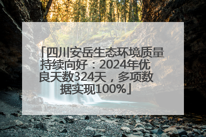 四川安岳生态环境质量持续向好：2024年优良天数324天，多项数据实现100%