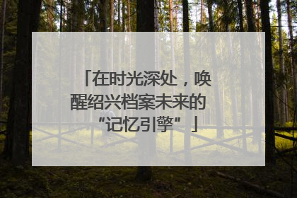在时光深处，唤醒绍兴档案未来的“记忆引擎”