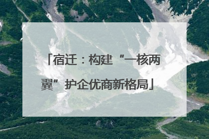 宿迁：构建“一核两翼”护企优商新格局