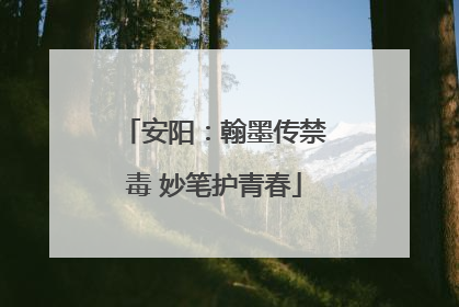 安阳：翰墨传禁毒 妙笔护青春