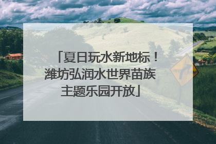 夏日玩水新地标！潍坊弘润水世界苗族主题乐园开放