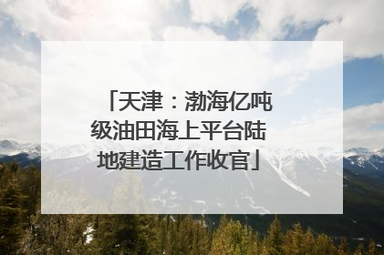 天津：渤海亿吨级油田海上平台陆地建造工作收官