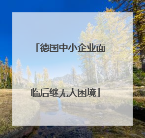 德国中小企业面临后继无人困境