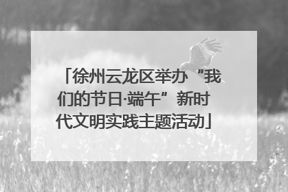 徐州云龙区举办“我们的节日·端午”新时代文明实践主题活动