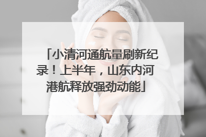 小清河通航量刷新纪录！上半年，山东内河港航释放强劲动能