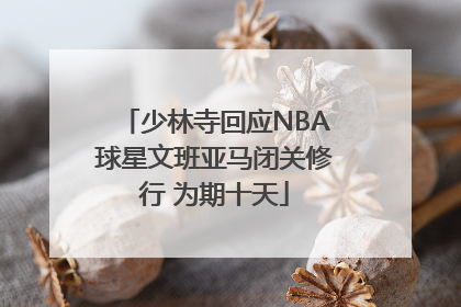 少林寺回应NBA球星文班亚马闭关修行 为期十天