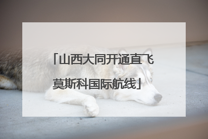 山西大同开通直飞莫斯科国际航线
